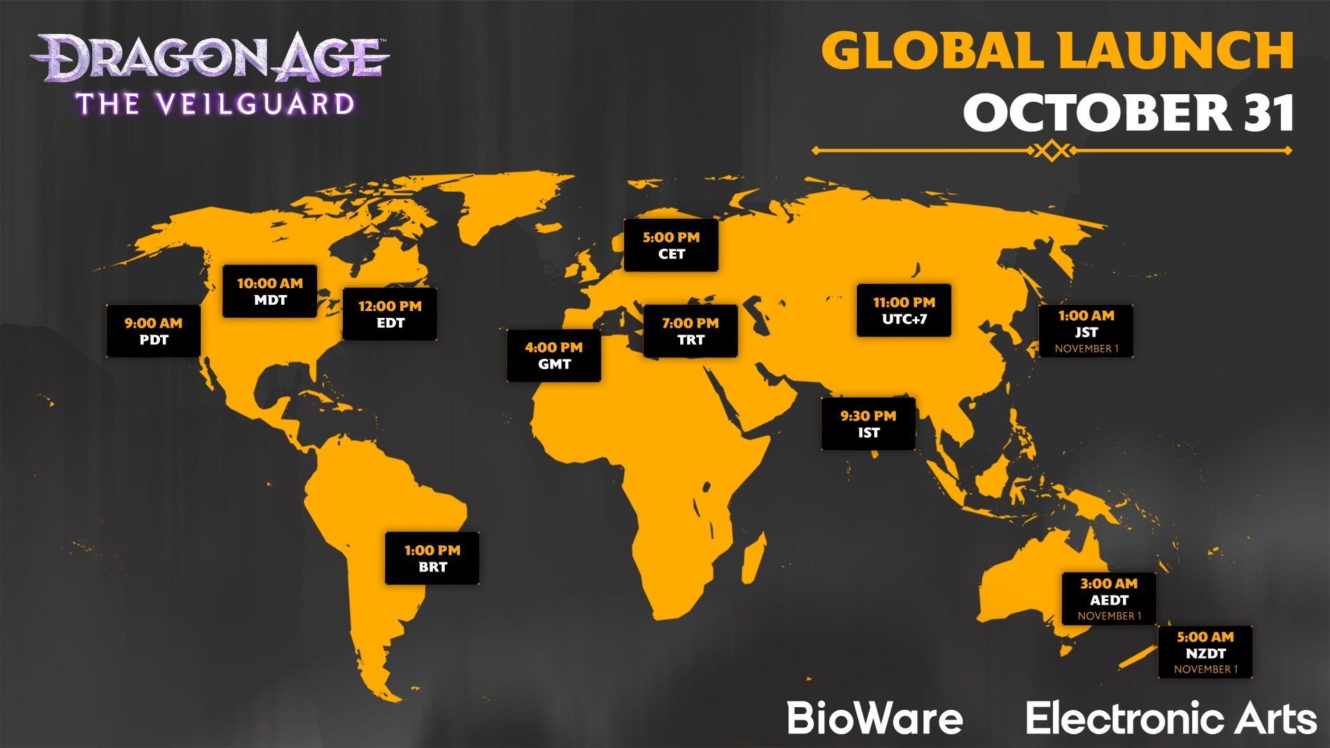 Heures de lancement globales de Dragon Age: The Veilguard